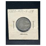 1883 V nickel without cents