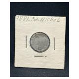 1881 3 cent nickel