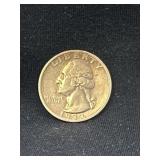 1932 S Washington silver quarter