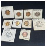 Group of proof coins