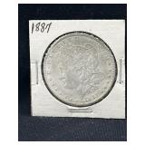 1887 Morgan Silver dollar