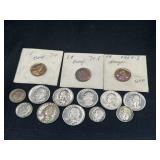 Group of proof coins