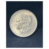 1890 Morgan silver dollar