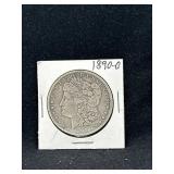 1890 O Morgan Silver dollar