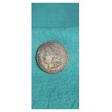 1883 Morgan silver dollar