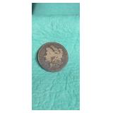 1879 Morgan silver dollar