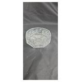 Octagon shaped crystal diah approx 7 inches