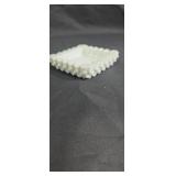 Fenton white hobnail ashtray