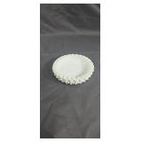 White hobnail ashtray