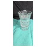 Crystal compote approx 8 inches tall