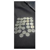 Group of 27 mercury dimes various dates some are