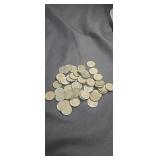 Group of 47 old nickels various dates 1964 64 and