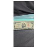 1963A red letter 2 dollar bill