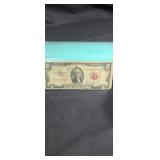 Series 1953B red letter 2 dollar bill