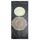 Irredescent shale type plate with dragonfly and a