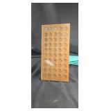 Coin holder wirh 3 quarters stand or hangs