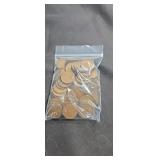 Group of approximately 100 wheat pennies