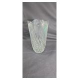 Pattern glass vase approx 12 inches tall