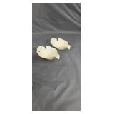 Pair of Lennox bird shaped dishes