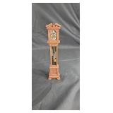 Dollhouse style grandfather clock approx 10