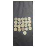 21 silver quarters various dates some are 1957,