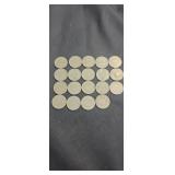 19 v nickels various dates