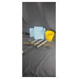 Grilling tool, bucket, napkins & back scratcher