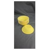 7 yellow bowls Metlock poppy trail