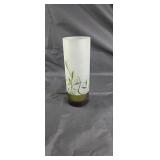 Lenox Beautiful green and frosted vase approx 10