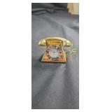 Adorable Brass telephone clock