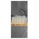 Set of 10 glasses with a floral design