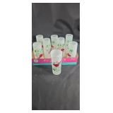 Virginia state bird cardinal glasses