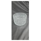 Crystal bowl approx 8.5 inches diameter and 5