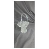 Crystal basket approx 10 inches tall