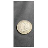 1881 Morgan silver dollar