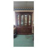 Mahogany China cabinet approx size is 60 x 78 x