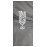 Crystal ice tea glass approx 8 inches tall