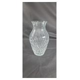 Crystal flower vase approx 10 inches tall