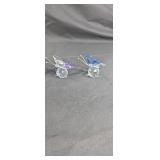 Beautiful Pair of crystal butterflies