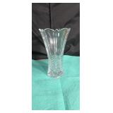 Approx 7.5 inches tall crystal vase