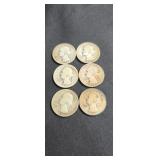 Group of 6 quarters 1935