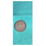 1889 Morgan silver dollar