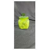 Apothecary jar approx 8 inches tall nice shade of