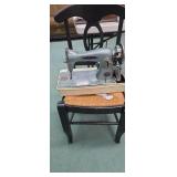 Precision sewing machine in case