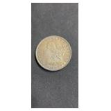 1896 Morgan silver dollar