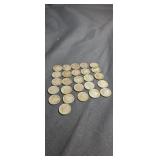 Group of 26 mercury dimes