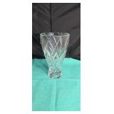 Crystal vase approx 10 inchea tall