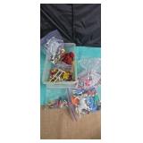 Box of various legos