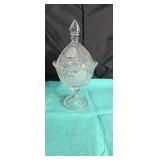 Crystal Candy dish approx 11 inches tall