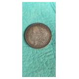 1889 Morgan silver dollar